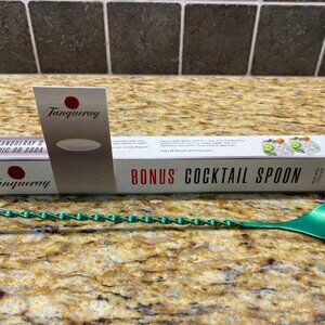 Tanqueray Gin Green Metallic Cocktail Stir Spoon ~ More Than One Available